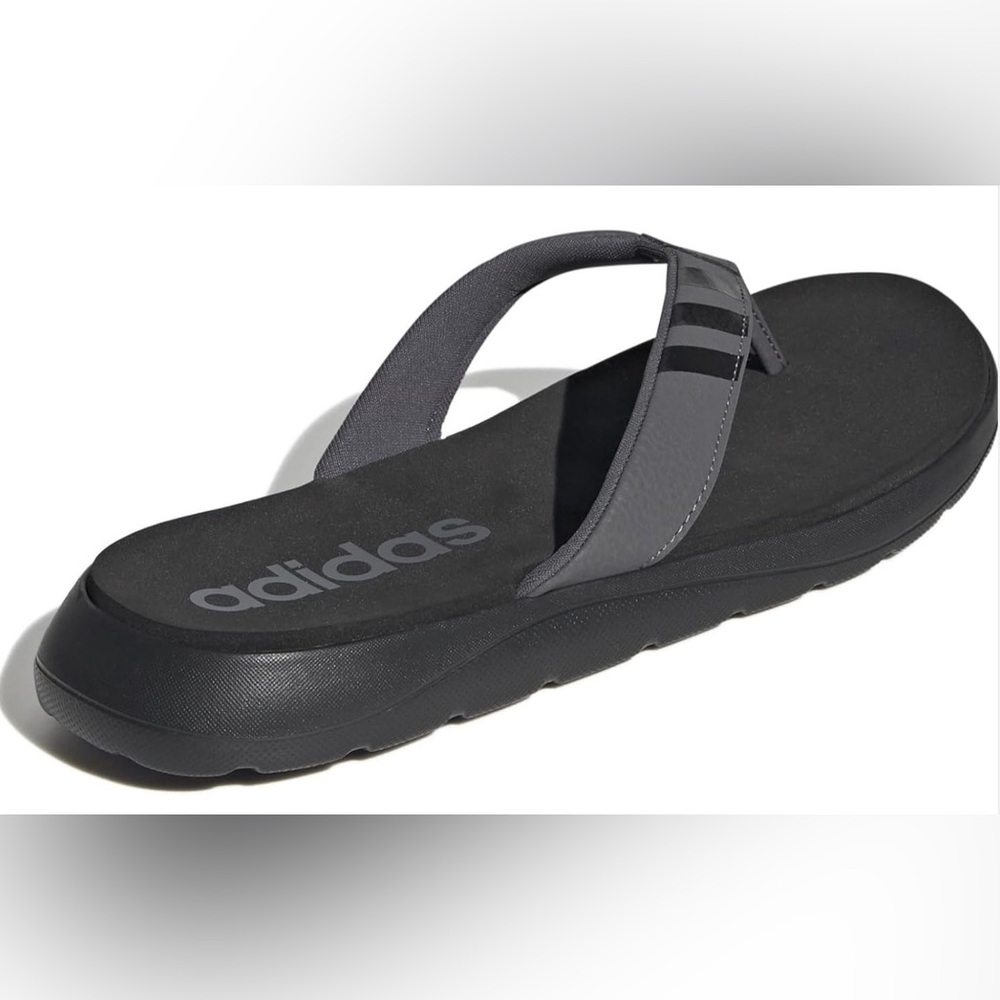 Adidas Charcoal and Black Sandals